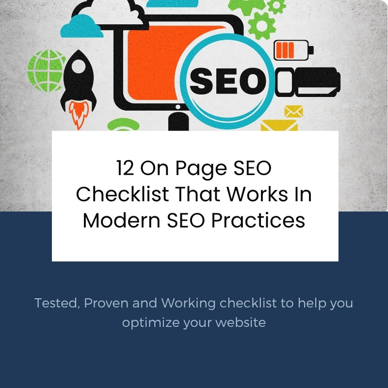 on page seo checklist